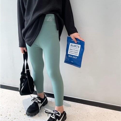 3-8T Toddler Baby Girl Stretch Leggings Kids Solid Colors Pants Fashion Girl Trousers Hot Smooth Shark Skin Tights Children