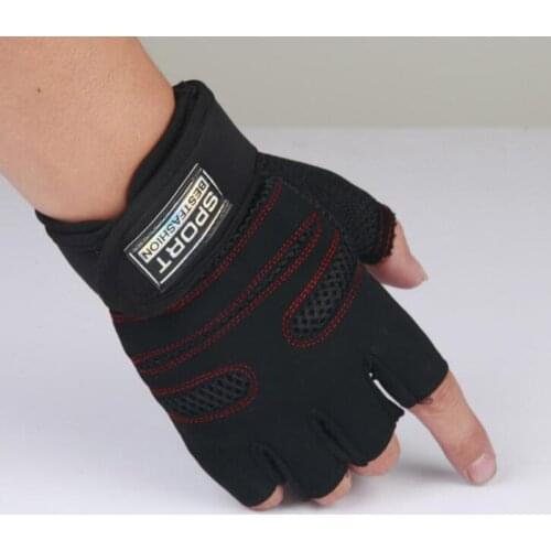 Mens Fitness Dumbbell weightlifting Gym Gloves Luvas Power Training Multifunction Tactical Half Finger Sport Glove Guantes S33