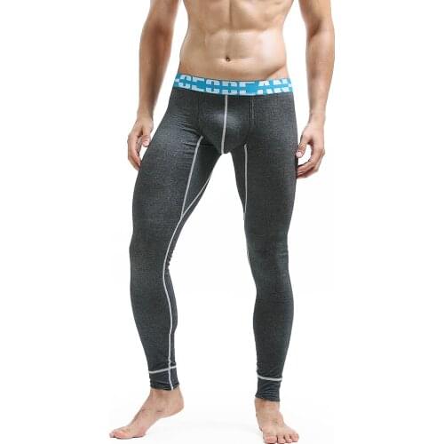 Richkeda Store New 2021 Men Long Johns Men Hot Thin Elastic Line Pants Male Fashion Cotton Sexy Warm Long Johns For Underpants