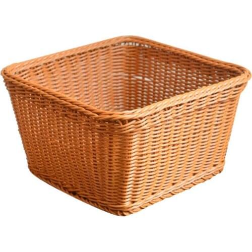 Hand-woven Storage Basket Wooden Flower Basket Fruit Bread Storage Basket Household Sundries Clothes Food Organizer Decoration