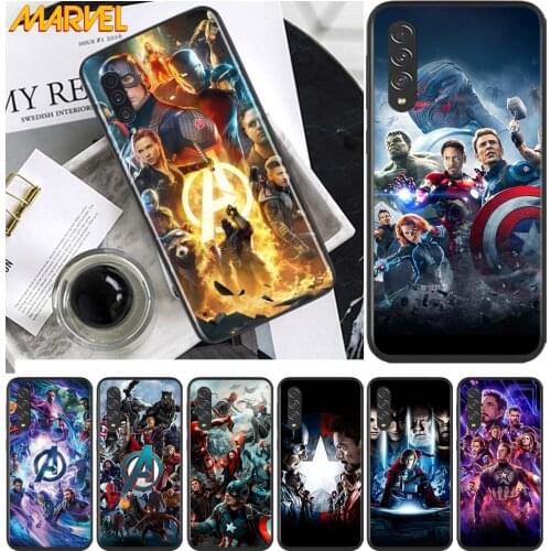 Marvel Avengers hero for Samsung Galaxy A90 A80 A70 A60 A50 M60 M40 A20E A2Core A10S A10E Silicon Soft Black Phone Case