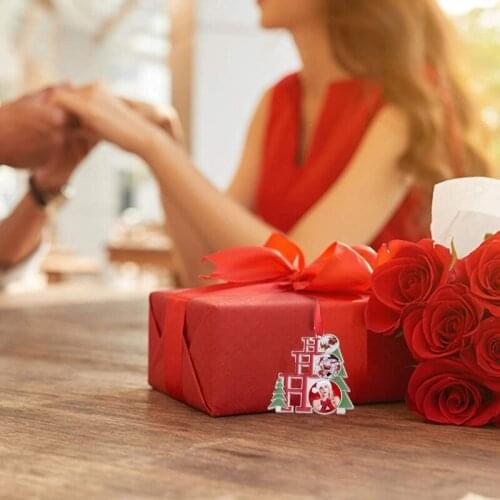 Sublimation Blank Pendant Heat Transfer Christmas Tree Hanging Ornament with Red Hanging Rope for Holiday DIY Crafts