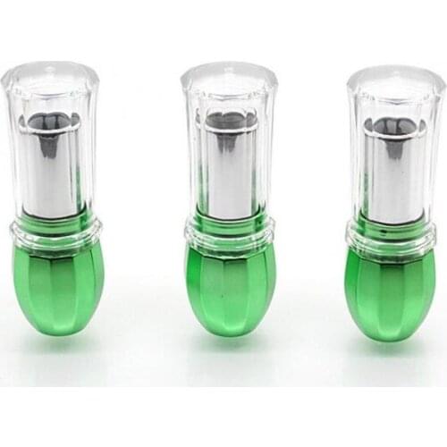 Wholesale 12.1mm Lip Tubes Lip Stick Containers Green Beayty LipStick Bottles Lipgloss Tubes Lip Cosmetic Refillable Bottles