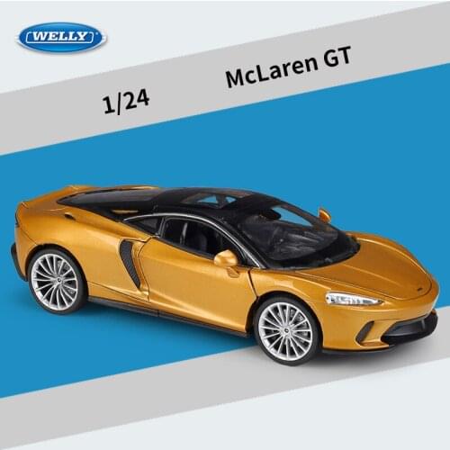Welly 1:24 Cars Toy McLaren GT Alloy Car Model Simulation Car Decoration Collection Gift Toy Die Casting Model Boy Children Toys