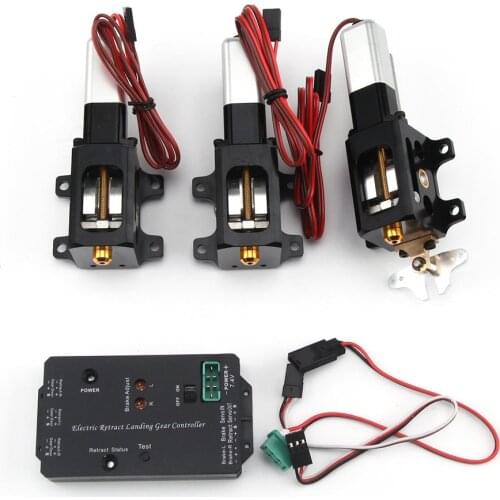 1 Set CYS-R2090 90 Degree Electric Rotating Retract Landing Gear For 6.0~12kg RC Vortex/ Jet Aircraft