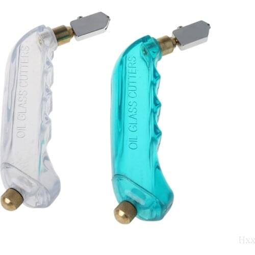 1PC Pistol Grip 0iled Glass Cutter Tungsten Carbide Stained Glass Cutting tool Hxx