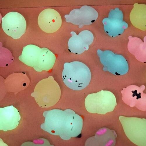 10 Pcs Mochi Animals Stress Toys Mini Animal Stress Relief Animal Toys Toys 100% Different Pattern