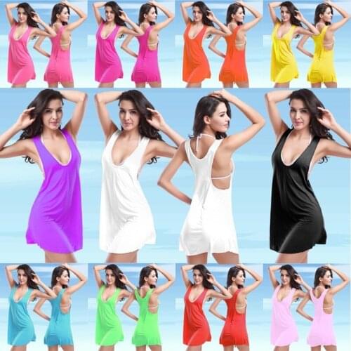 2021 Vest Ladies Beach Skirt Fashion Sexy Bikini Outer Blouse Holiday Dress