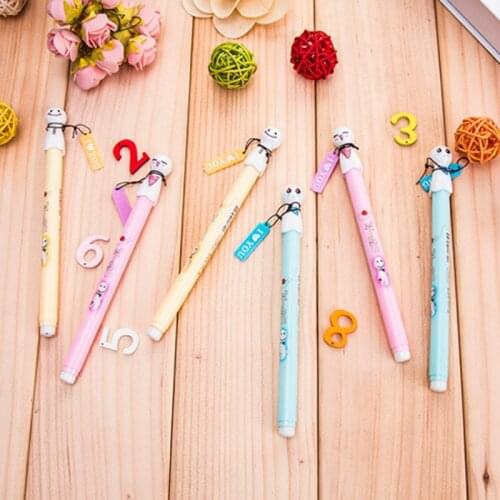 36PCS Sunny Doll Gel Pen Cute Creative Stationery Office Learning Supplies Signing Pen Black Kawaii School Supplies