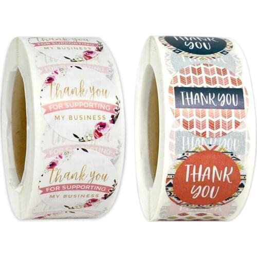 500pcs Thank You for supporting My Small Business Sticker Seal Label for Wedding Dropship