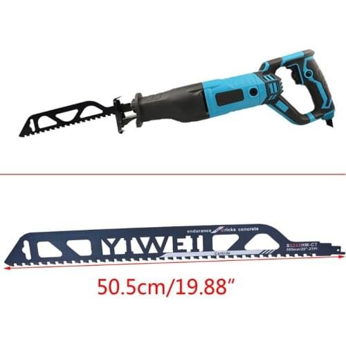 505mm Demolition Masonry Reciprocating Saw Blade Cutting Bricks Concrete Carbide 63HF