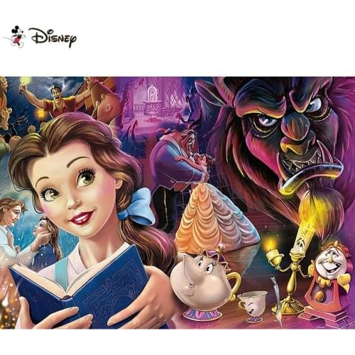 Disney "Cartoon beauty beast" Diamond Painting 5D Full Square/Round Drill Home Decor DIY Diamond Embroidery Cross Stitch A30412