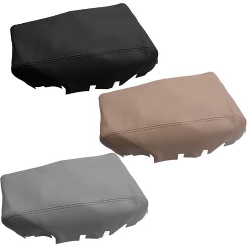 Black/Gray/Beige Car Interior Center Console Armrest Lid Leather Skin Cover fit for Nissan Altima 2013 2014 2015
