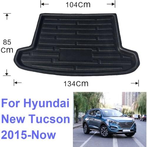 For Hyundai Tucson 2015-2019 2016 2017 2018 Auto Car Rear Boot Cargo Liner Tray Trunk Luggage Floor Carpet Mats Carpets Pad Mat