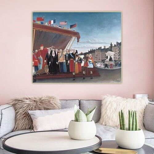 Citon Henri Rousseau《The Representatives Of Foreign Powers》Canvas Art Oil Painting Picture Wall Background Decor Home Decoration