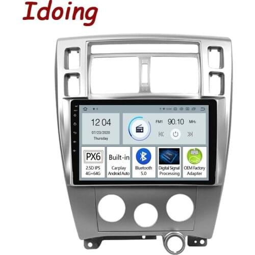 Idoing 10.2"PX6 Android Car Radio Multimedia Player For Hyundai Tucson 1 2004-2010 GPS Navigation 1280*720 Head Unit Bluetooth