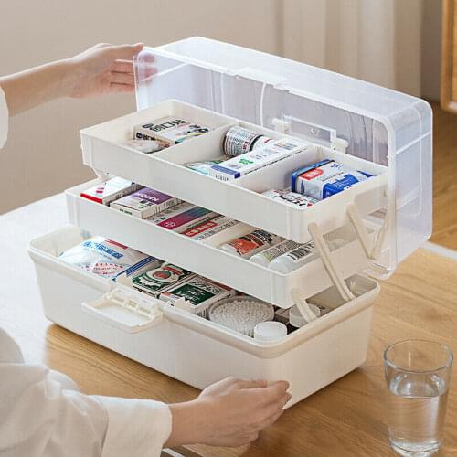 Medicine Box First Aid Box Container Emergency Large Capacity Storage Organizer