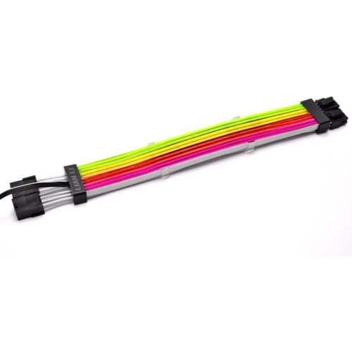 Lian-Li STRIMER PLUS 8 PIN Addressable RGB Power Extension Cable White Braided Version