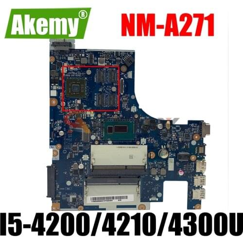 ACLU1/ACLU2 NM-A271 For Lenovo Ideapad G50 G50-70 G50-70 Laptop motherboard with CPU I5-4200/4210/4300U DDR3 100% Fully Tested
