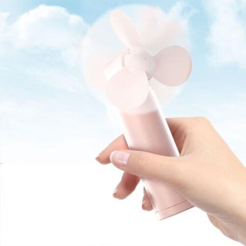 Mini Portable Foldable Fan Battery Operated USB Rechargeable Foldable Fan Quiet Personal Fan with Power Bank for Indoor