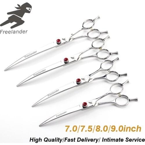 7.0/7.5/8.0/9.0 inch pet grooming kit hairdressing dog scissors set pink set high class pet scissors hair care & styling