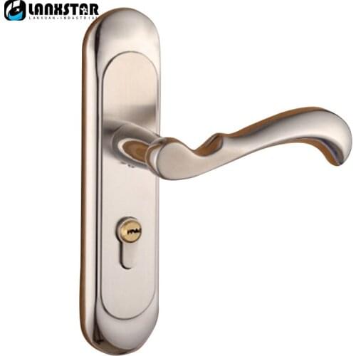 German Lockset Drawing European Minimalist Wooden Door Stainless Steel Doors Handle Interior Room Lock