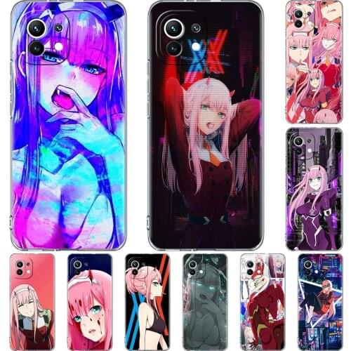 Clear Case for Xiaomi Mi Poco X3 NFC M3 11 10T Lite Phone Soft Cover Note 10 Pro 9T Transparent Celular Capa Zero Two Darling