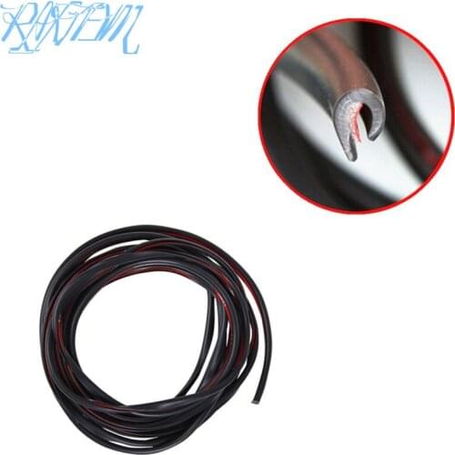 5M"U"Type Car Door Rubber Seal Sound Insulation Sealing Strip For Nissan Teana X-Trail Qashqai Livina Tiida Sunny Geniss Juke