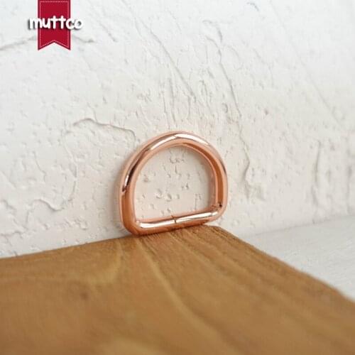 Retailing DIY for Dog Collar 2.5cm D Rings Unwelded rose golden D-Rings Webbing Strapping Sewing D Shaped Clasp Accessory DK-010