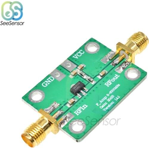 LNA 5-3500MHz RF Wideband Low Noise Amplifier Gain 20dB Signal Receiver Board Wireless Communication Module