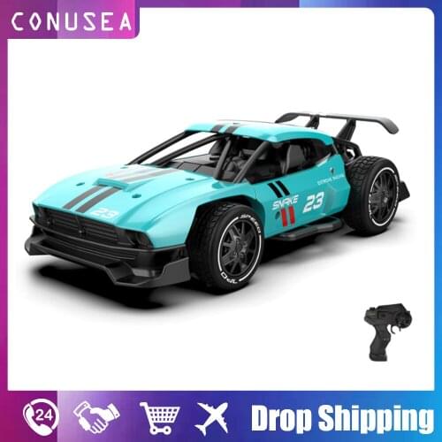 High Speed Remote Control Car for Kids 1:24 Scale 2WD Off Road All Terrain Electric racing cars Rechargeable Battery Gift Boys