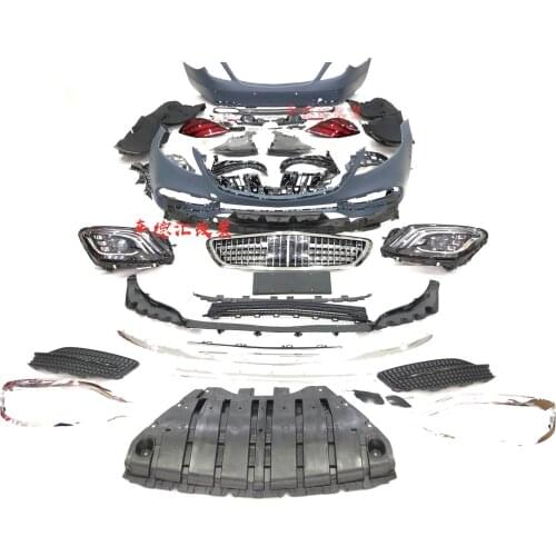 Suit For Benz Mercedes W222 Old Upgrade New Surround S-class Front Rear Bar Headlight Tail Lamp