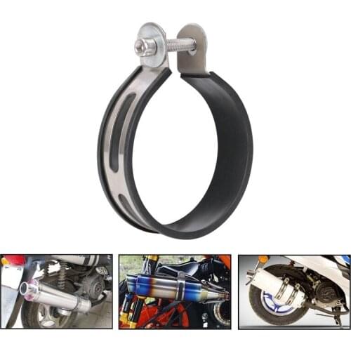 General motorcycle refitting accessories motor vehicle exhaust pipe clamp fixed ring straight row stainless steel hoop 11cm