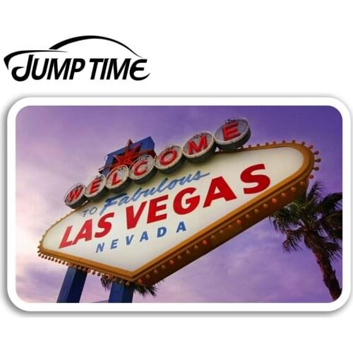 Jump Time for Las Vegas Vinyl Stickers America USA Fun Sticker Laptop Luggage Bumper Trunk Window Decal Car Accessories