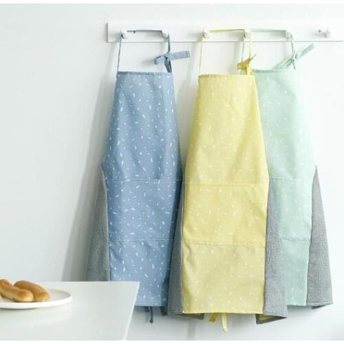 Japanese style waterproof and oil-proof cooking apron can be wiped