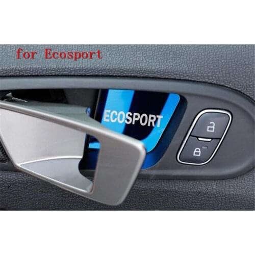 Superior quality Stainless Steel Door plate trimming in car door For Ford Ecosport 2018 Car styling
