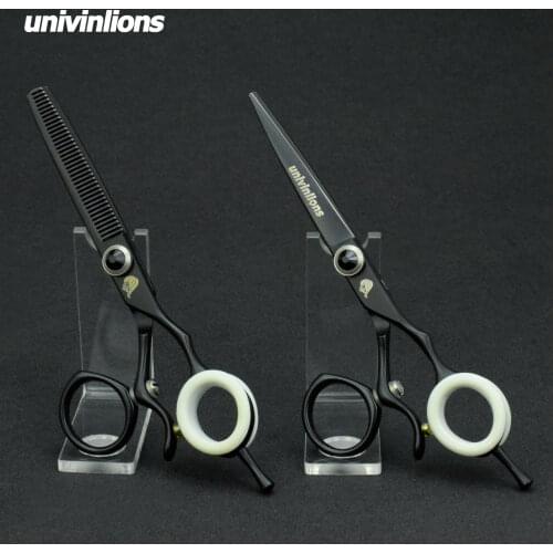 Univinlions 6" swivel japanese hairdressing scissors flying swivel thumb hair cutting shears rotary shear rotating thumb shears
