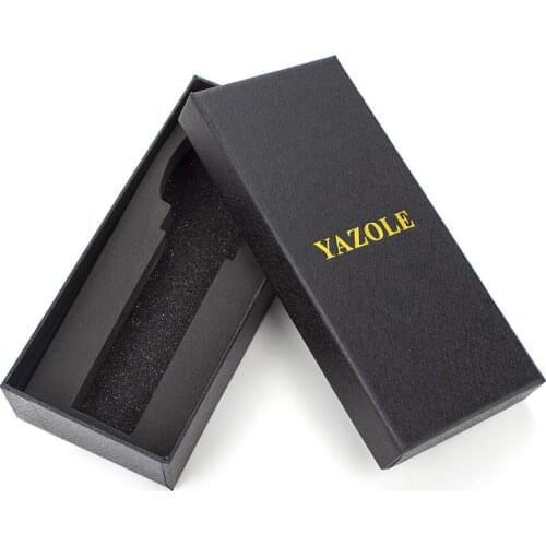 Yazole Original watch box paper caja reloj watch display storage box saat clock black box watch gift box