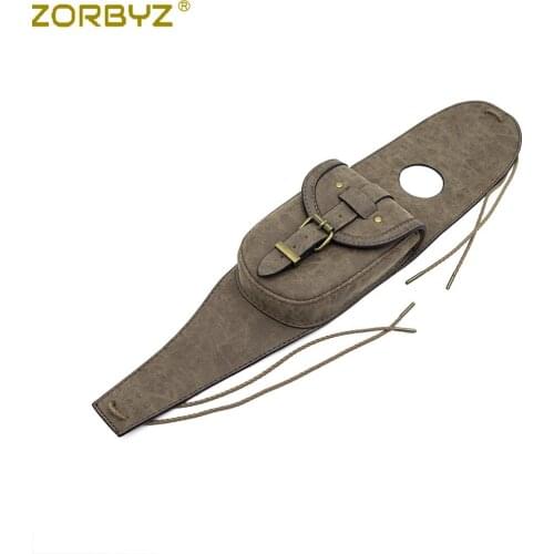 ZORBYZ New Retro Motorcycle PU Leather Fuel Tank Cap Cover Panel Bag For Harley Sportster XL 883 1200 48