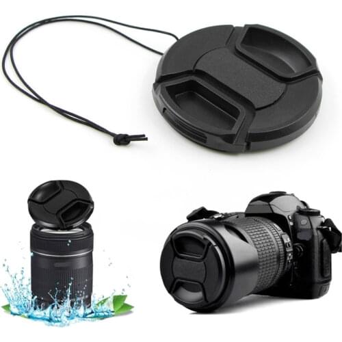1pcs Lens Cover Len Caps For Canon For Nikon For Sony For Pentax For Olympus 46 49 55 62 67 72 77 82mm Protective Lens Cover