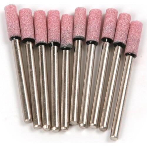 10pcs Chainsaw Grinding Sharpening Abrasive Stone 4mm 5/32'' Dremel Rotary Tools