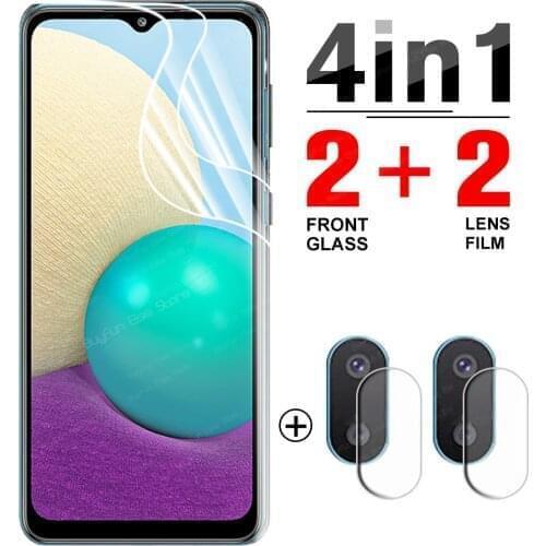 4-in-1 Hydrogel Film for Samsung Galaxy A02 Full Screen Protector Film For Svmsung A02 A02s A01 Core protective film not glass