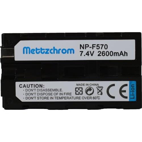 Mettzchrom 2600mAh NP-F550 NP F550 NP-F570 Battery+LCD Dual Charger for Sony NP-F550 NP-F570 Hi-8 GV-D200 L10 For Led light