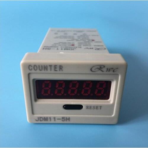 No-voltage and Showed voltage JDM11-5H 5 Digit Display Electronic Digital Counter With Voltage AC380V/AC220V/DC24V/DC12V/AC36V