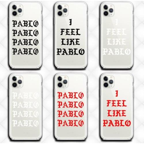Kanye Omari West fashion Pablo Phone Cases Clear for iphone 12 11 Pro max mini XS 8 7 6 6S Plus X 5S SE 2020 XR cover