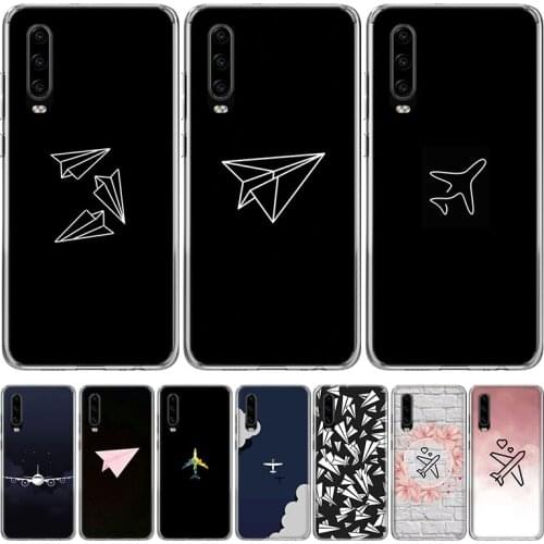 Travel the world paper plane Phone Case for Huawei P40 P30 P20 Mate 30 20 10 Pro P10 Lite P Smart Z + 2019 Gift Coque Cover Capa