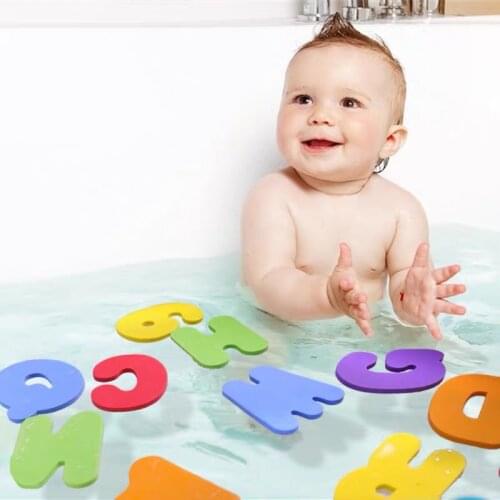 Baby Bath Toys Foam Floating Toy Soft EVA Letter Infant Kindergarten Montessori Cognitive Puzzle Kids Bathroom Educational Toys