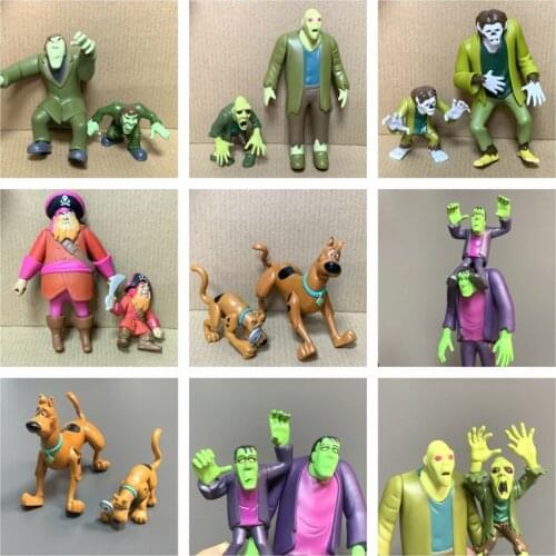Lot 2Pcs Dog Zombie Wolf Man Creeper Ghost of Redbeard 2.5" & 5" Action Figures Cartoon Movie Doll Toys Model