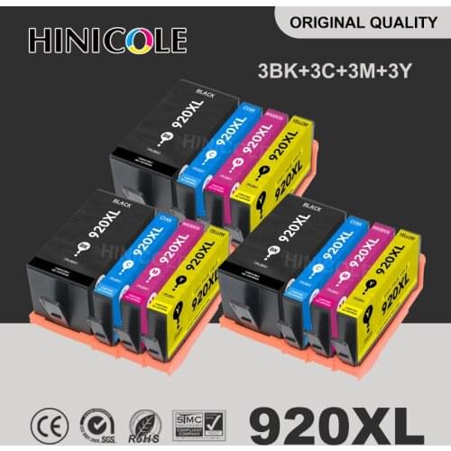 HINICOLE Compatible For HP 920XL Ink Cartridge for HP 920 XL OfficeJet 6000 6500 7000 Printer Cartridges For HP920 Full ink