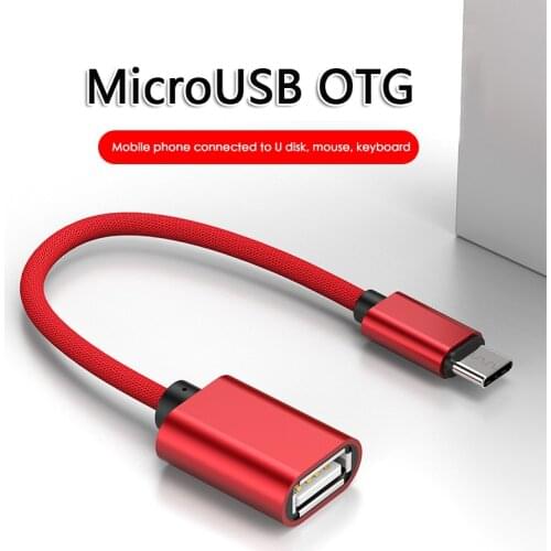 Type-C/Micro Metal USB Male To OTG Adapter Cable Compatible Android Tablet Phone For Samsung Xiaomi Type-c Adapter Converters